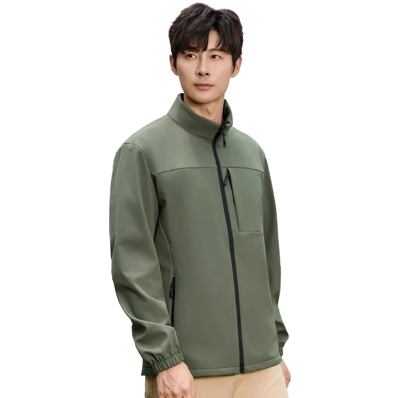 

Outdoor Jacket Sport Men Windproof Waterproof Coat Warm Hiking Zipper Tops Winter Outdoor Fitness Running Jogging Sport Jacket
