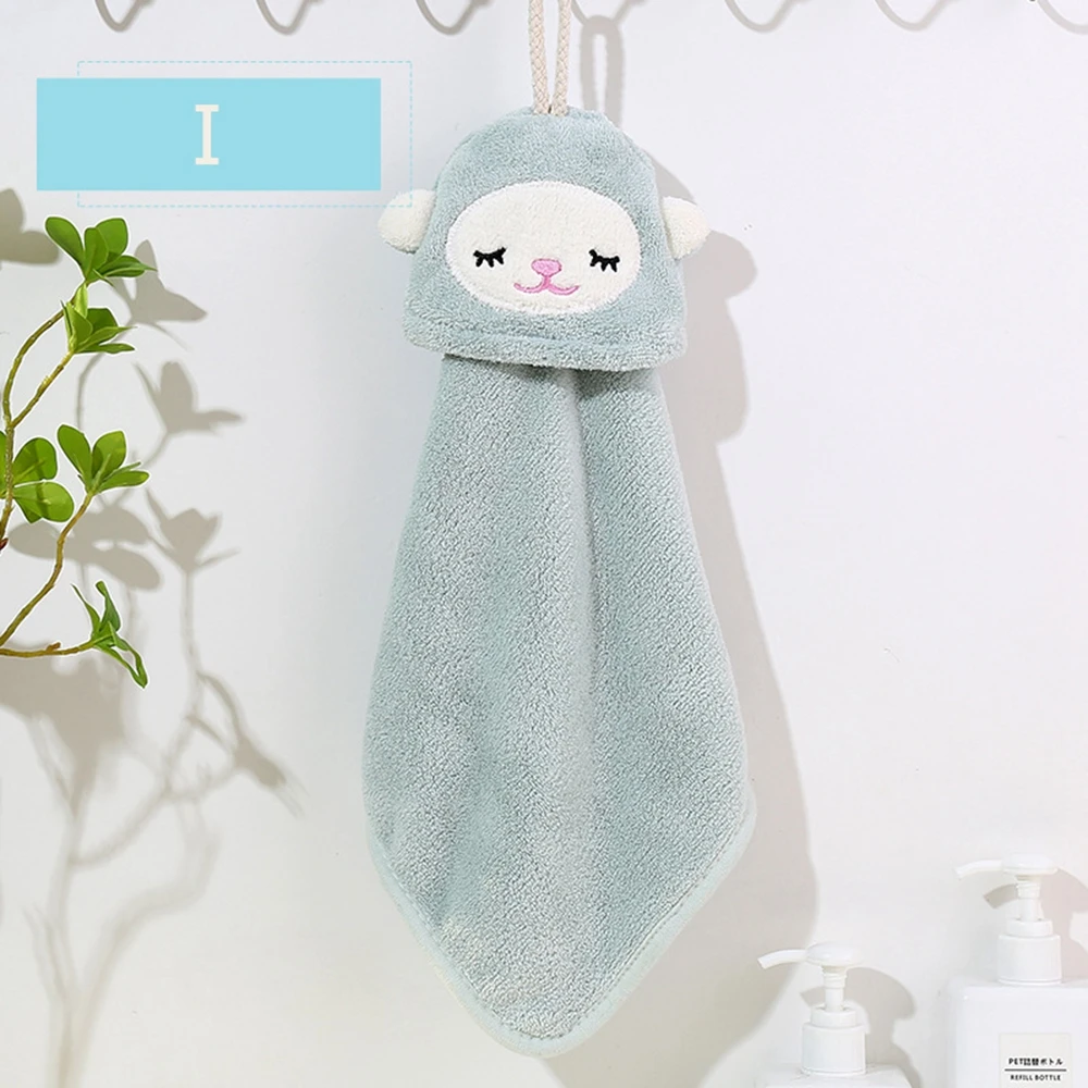 Thicken Ultra-Absorbent Quick Drying Coral Velvet Hanging Bathing Kitchen Supplies Hand Towel Cleaning Cloth Microfiber Towel