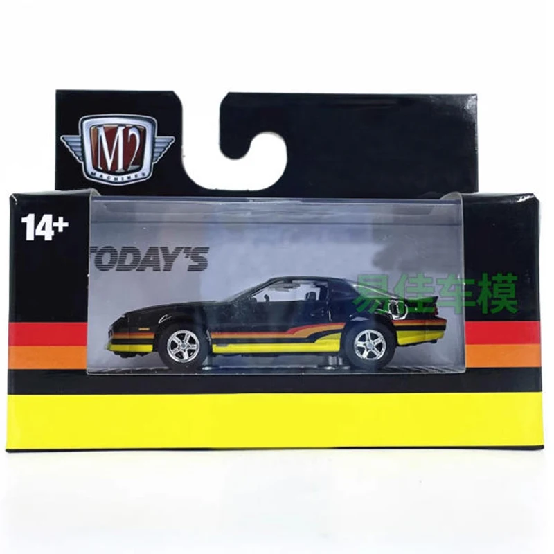 Modèle de voiture en alliage M2 1/64 Camaro IROC-Z, Collection statique, cadeaux de vacances décorés, jouets