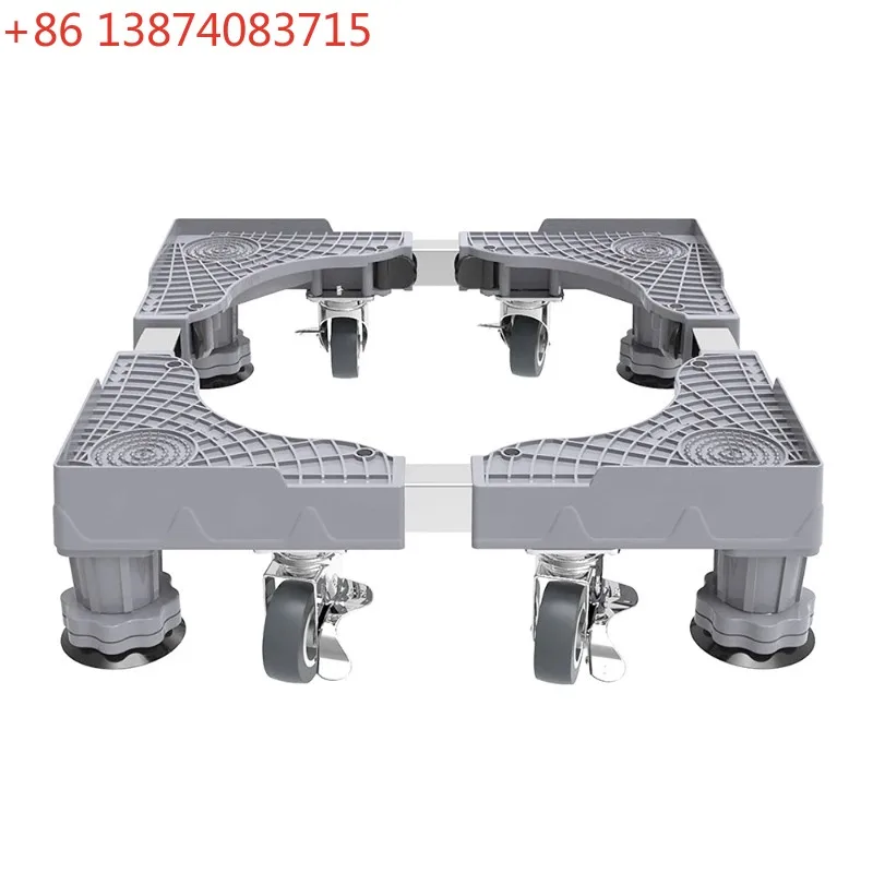 Washing Machine Fridge Stand Adjustable Raised Base Movable Universal Wheels For Washing Machine Laundry Dryer Refrigerator