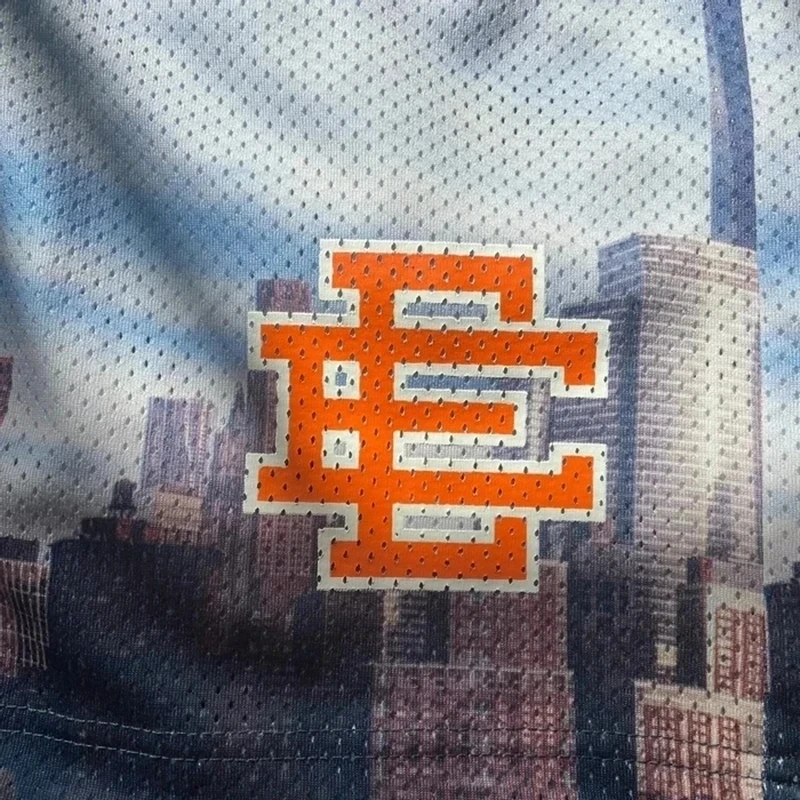 EE ERIC EMANUEL السراويل الأساسية 2024 الرجال سراويل اللياقة البدنية بناطيل الشواطئ الرياضة شبكة تنفس الرجال السراويل موضة شبكة السراويل الرجال