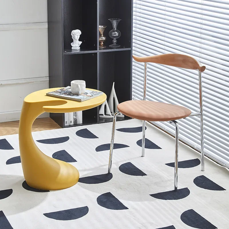 Nordic Minimalist Side Table-Multicolor Creative Style,Small Coffee Table for Living Room, Bedroom&Small Apartment, Dropshipping