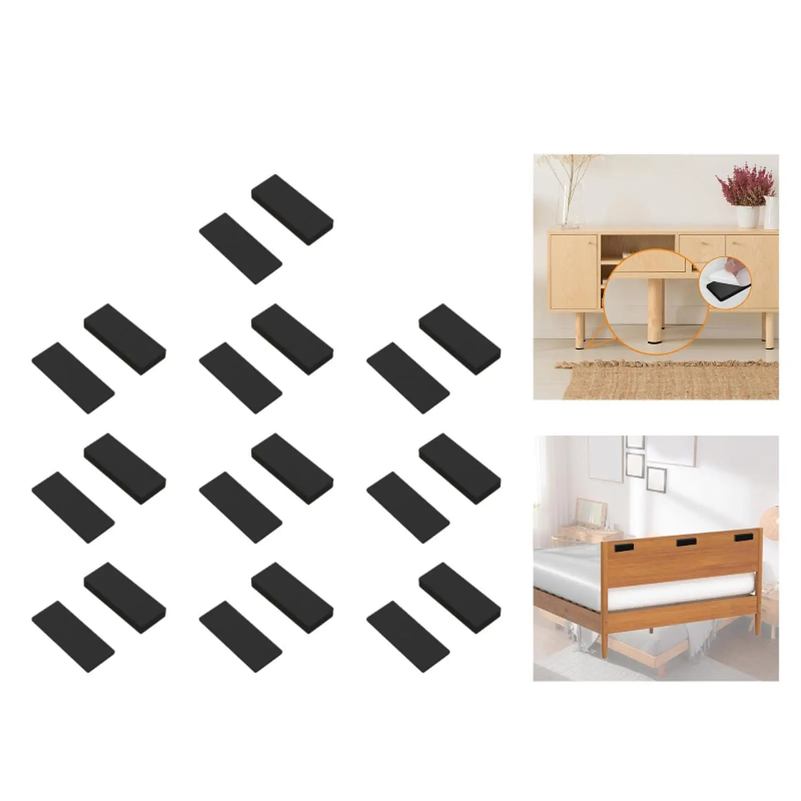 20 peças protetor de parede de rolhas de cabeceira para móveis cabeceira quarto