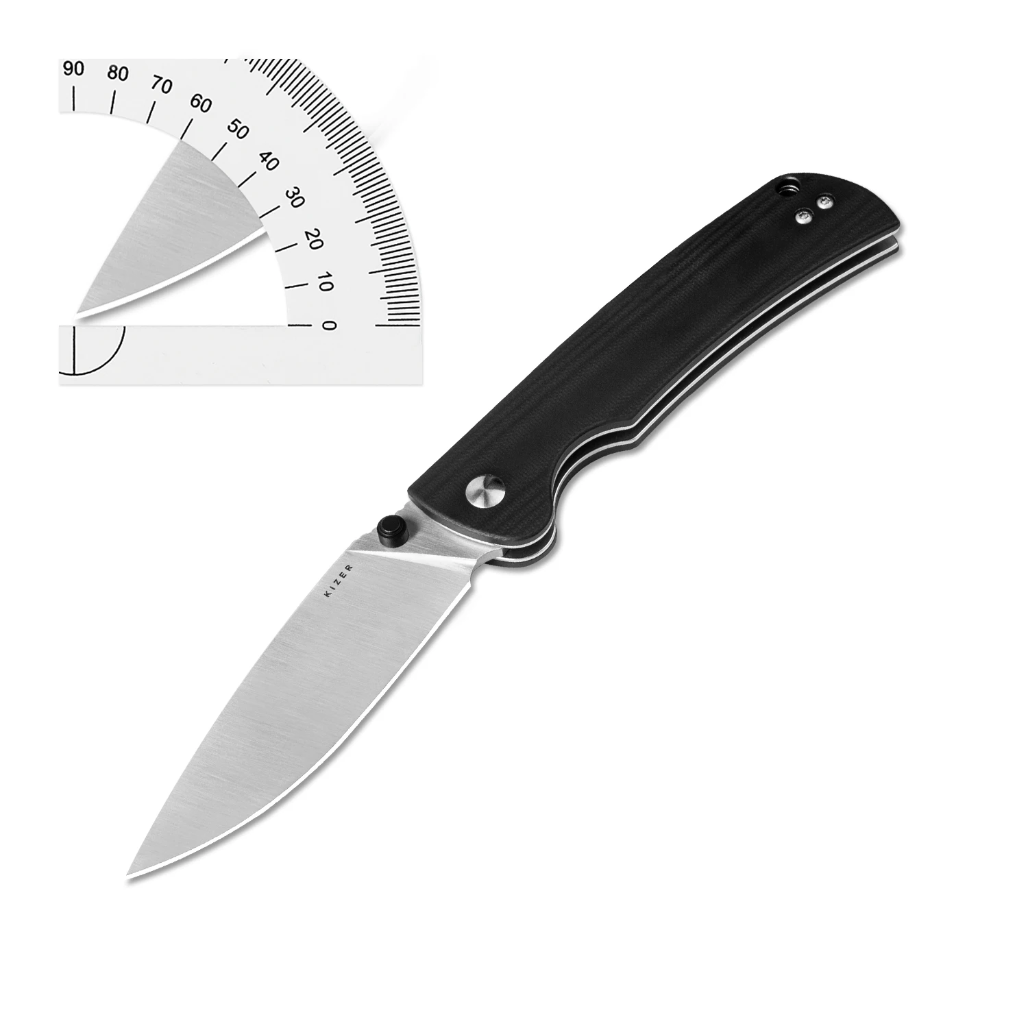 Kizer Hunting Pocket Knife Slicer V4538A1 G10 Handle With Nitro V Blade Outdoor Travel Survival Tactical Sharp Knife