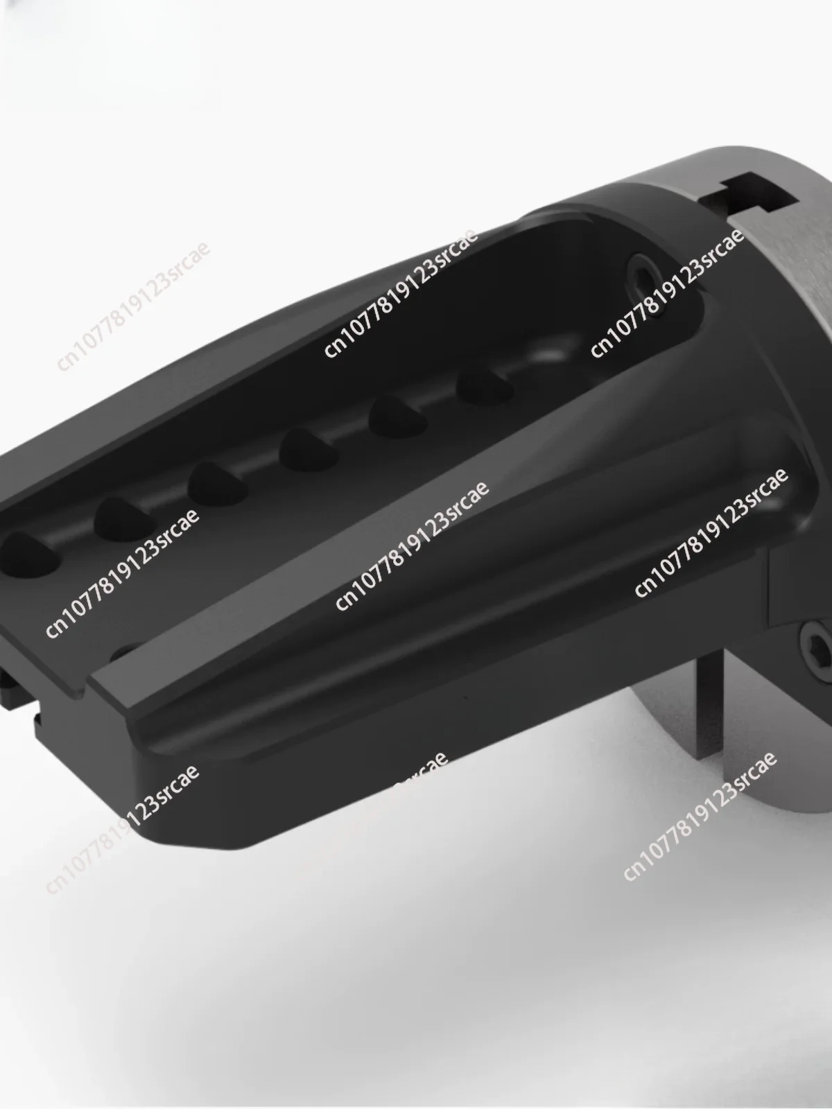 Heavy-Duty 4th Axis Single-Sided L-Bridge Plate 170/200, CNC Machined, for 5-Axis Zero Point Workholding System