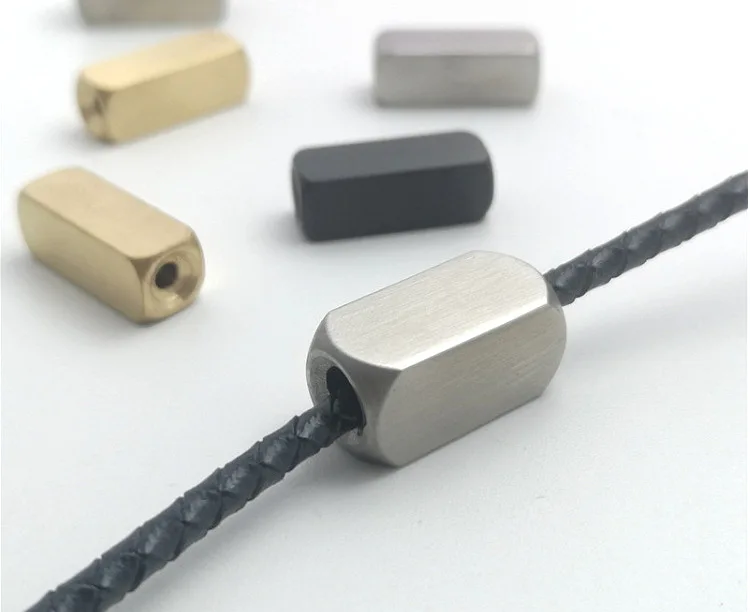 20 قطعة/الوحدة 6x16 مللي متر الفولاذ المقاوم للصدأ شعار مخصص مستطيل بار الخرز فرشاة الانتهاء شخصية ثلاثية الأبعاد خرز سوار Diy بها بنفسك الفضاء الخرز #6