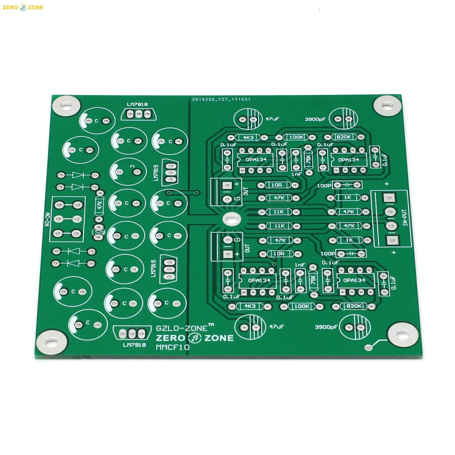 MMCF10 Hifi LP Phonograph MM Amplifier Kit / RIAA Phono Preamplifier Board / Phono Amplifier PCB