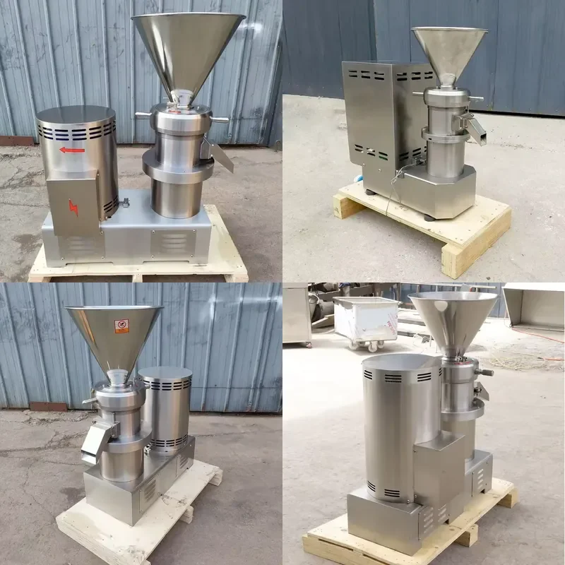 Industrial Vertical Split Colloid Grinder for Peanut Butter Pepper Cocoa Beans Almond Walnut Soybean Grinding Machine