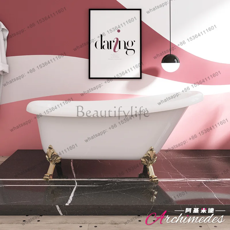 Multi-size multi-color tiger foot acrylic concubine bathtub, golden foot bathtub, spot bathtub wholesale AJ-4020