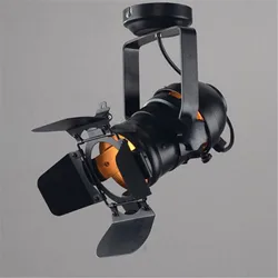 Plafonnier LED industriel vintage avec porte de grange, éclairage de scène de théâtre, lampe loft antique, PRShop