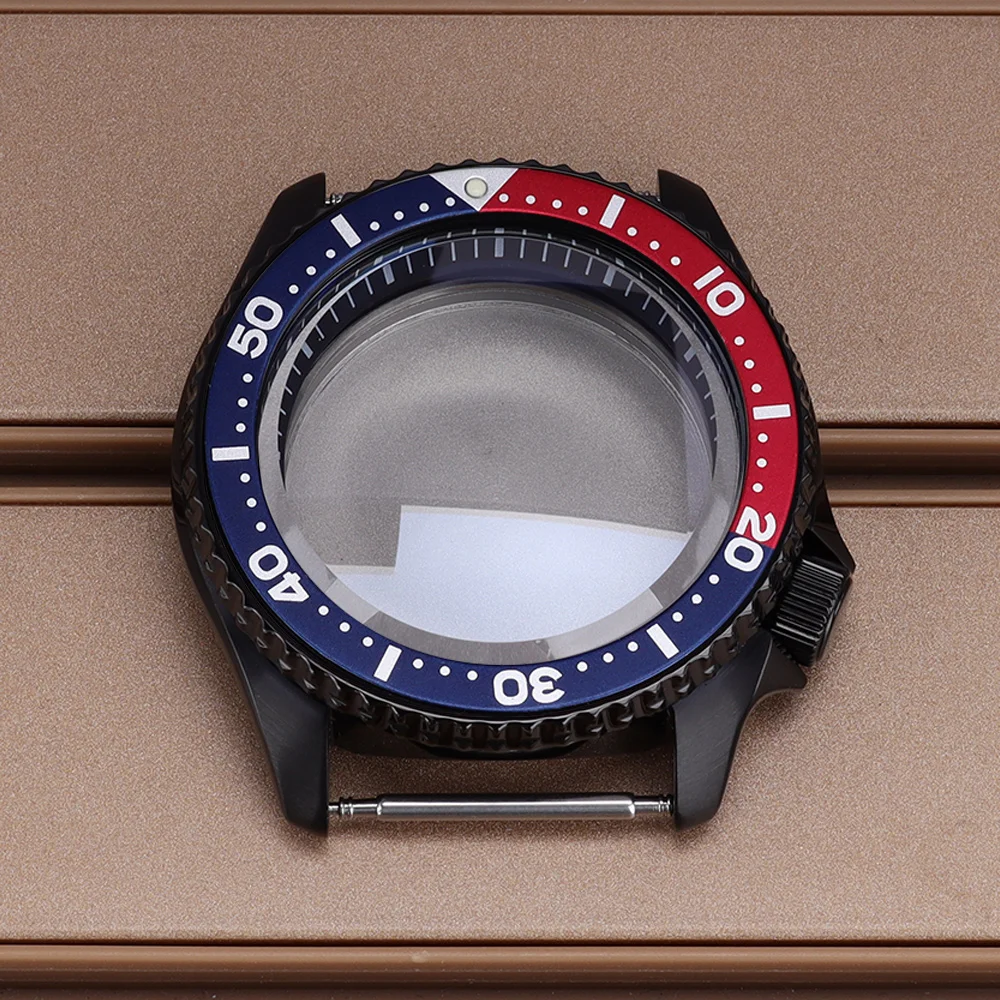 

Hot styles 42.5mm Black Watch Case Sapphire Glass With Chapter Ring For Mod SKX007 NH35 NH36 NH38/34 4R36 Movt 28.5mm Dial Parts
