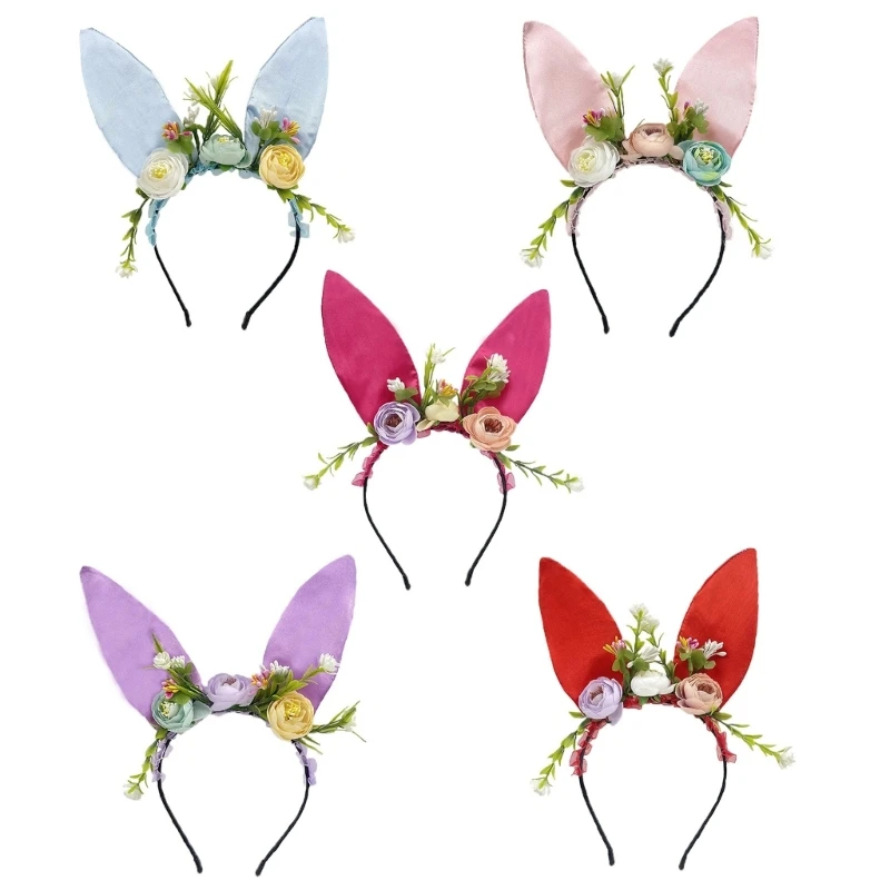 

652F Halloween Party Hair Rings Easters Nightclub Hair Band Adult Children Hairbands Cosplay Hair Accessory