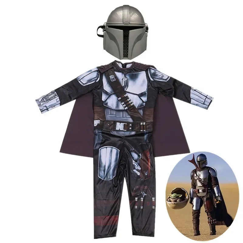 2025e Mandalorian Beska Armor ملابس تنكرية للأطفال قناع الهالوين هدية