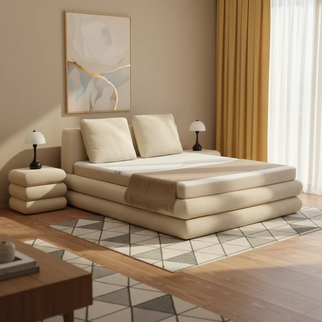 Modern Design Eco-Friendly Durable Soft Comfortable Upholstered Compressed Modular Rebound No Sagging Twin XL Bunk Bed Mattress