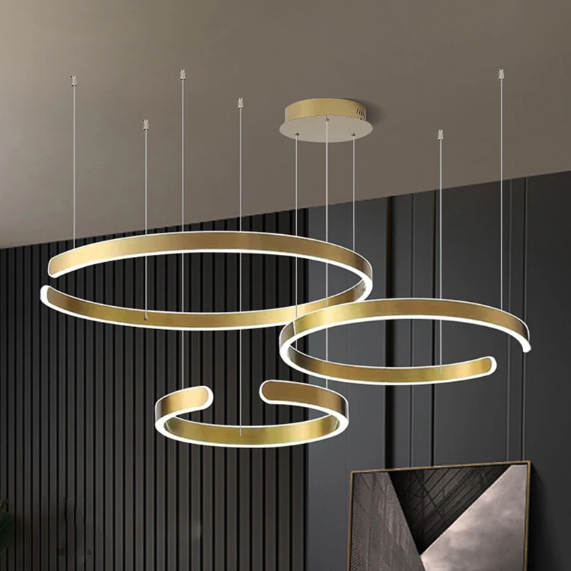 Nordic minimalist home decor lighting fixtures, including living room chandeliers, bedroom and dining room chandeliers, and indo