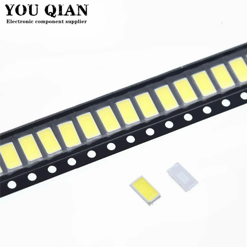 Diodes blanches 100 W CW/WW 5630/5730 W-150Ma 50-55lm 0.5 K SMD 6500 5730 LED 5630 (5730 ~ 3.2 V), 3.4 pièces