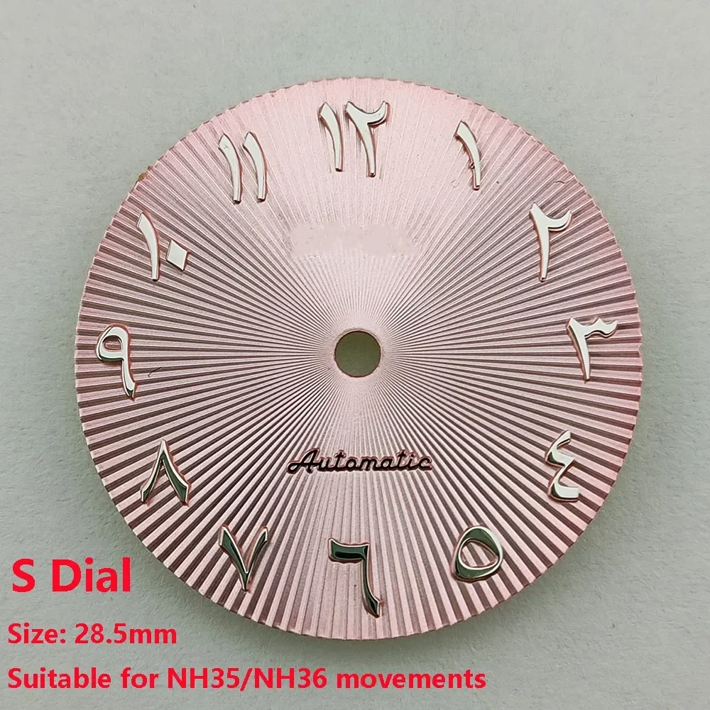Wysokiej jakości tarcza zegarka NH35/NH36 Tarcza S Odpowiednia do akcesoriów do zegarków z mechanizmem NH35 NH36 Naprawa zegarków
