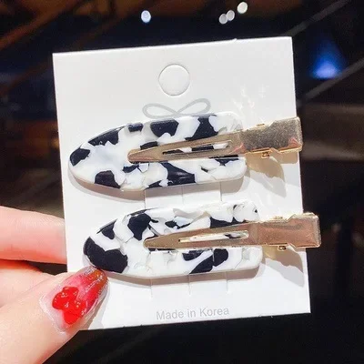 

12 шт., простая бесшовная заколка для волос в виде утконоса с диким леопардом, женские ацетатные листы без изгиба, заколки для волос, инструмент для укладки волос