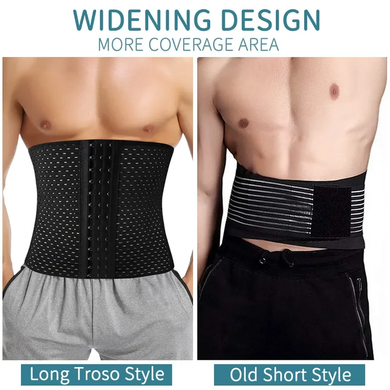 Waist Trainer Shapers Corset For Men Abdomen Reducer Slimming Belt Shapewear High Compression Modeling Strap Workout Girdle