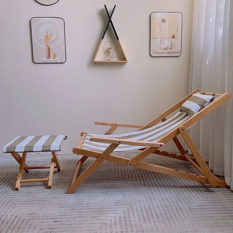 Reclining  camping chair home balcony leisure lunch break
