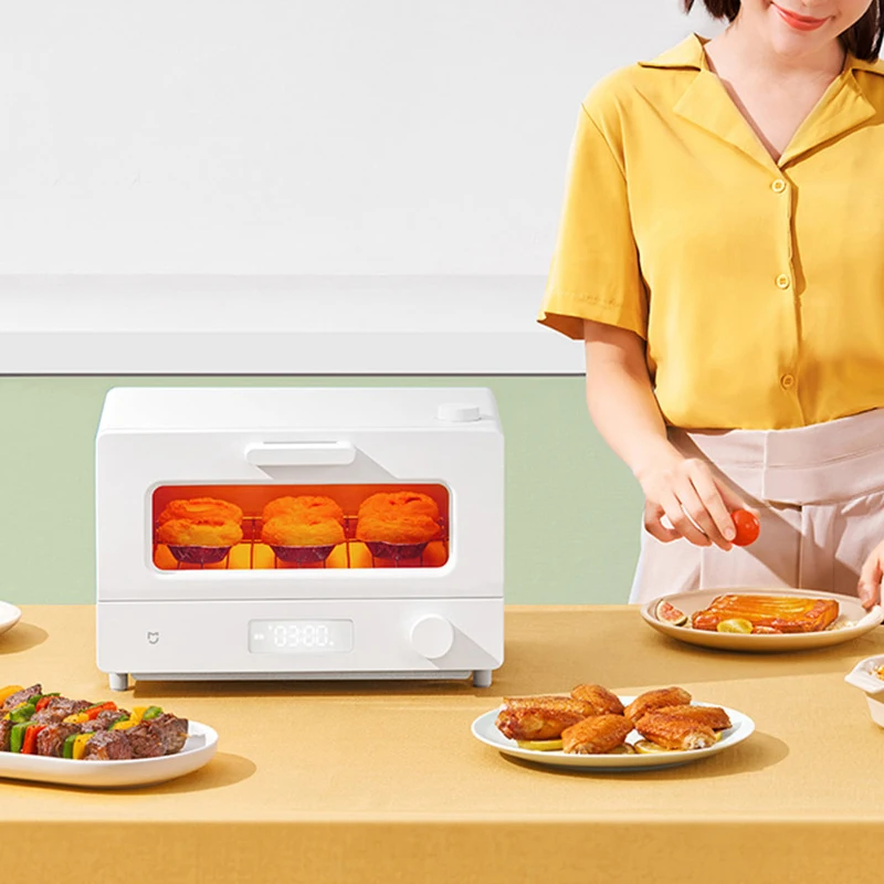 เตาอบไฟฟ้าใช้ในครัวเรือน12L เตาอบไมโครเวฟเตาอบครัว220V พิซซ่าเตาอุ่น