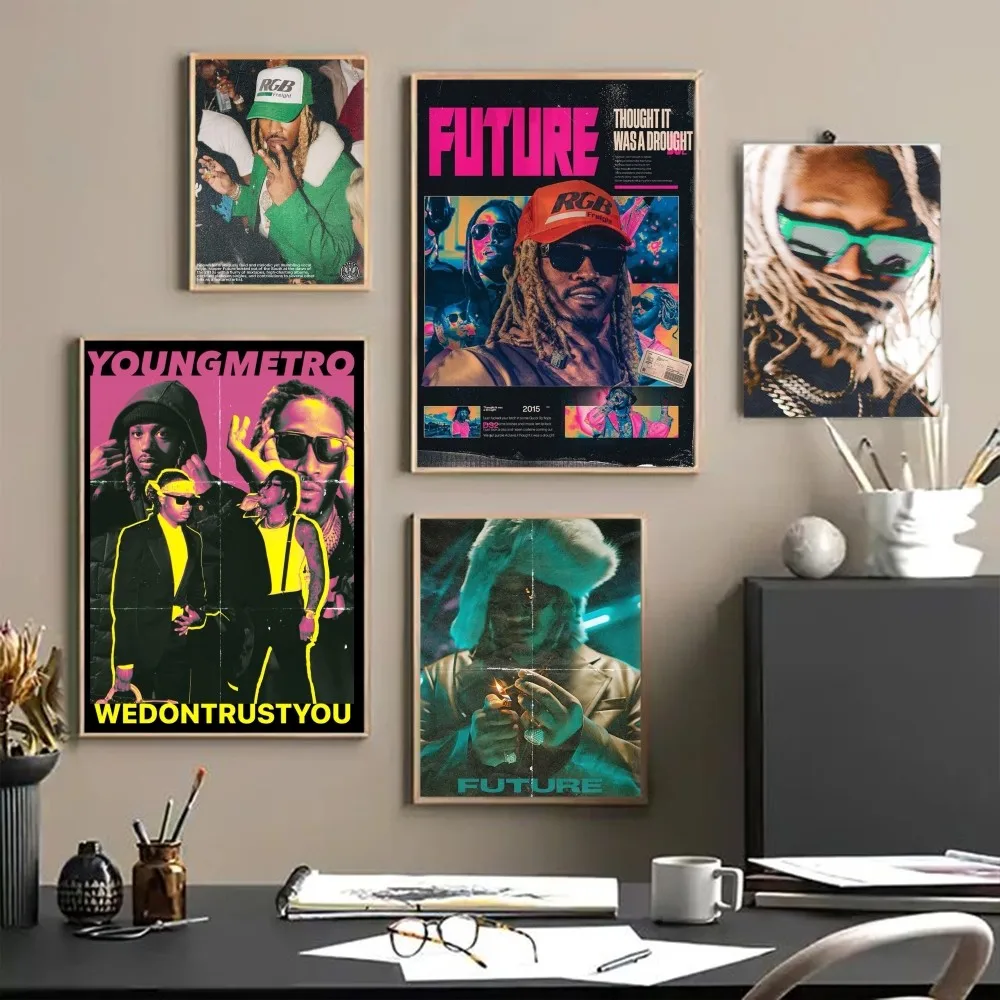 

Future Hip Hop Rapper Classic Movie Posters Vintage Room Bar Cafe Decor Nordic Home Decor