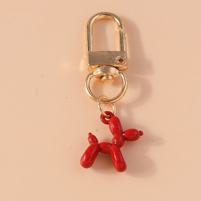 Aihua 10 Farben Niedliche Bunte Kreative Ballonhund-Schlüsselanhänger für Frauen Mädchen Handtaschen-Schlüsselring Anhänger Airpods-Box Schmuck Geschenke – Detail 11