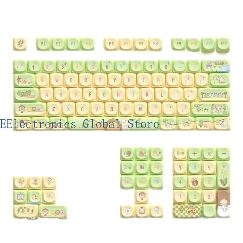 462b 112Keys KeyCap personalizzabile set MCA Altezza per tastiere meccaniche KeyCap