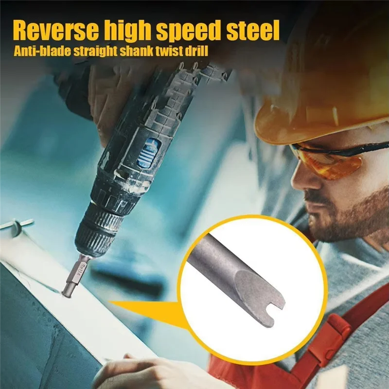 AT29-For 1/4" Hex Shank 75Mm Length Steel Star 6 Point Screw Driver Kit Tool Screwdriver Bit