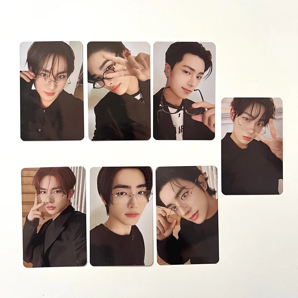 7Pcs/Set Idol Boy Group Lomo Cards New Album Photocards HUENINGKAI TAEHYUN BEOMGYU SOOBIN YEONJUN Boy Group Fans Gift Collection