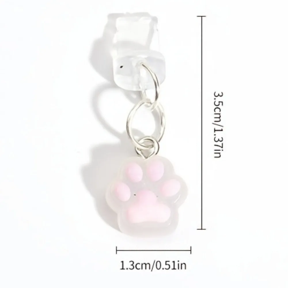Telefoon stofplug schattige klauw diamant telefoon accessoire hanger decoratie voor iPhone Type-C oplaadinterface