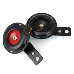 General Motorcycle Electric Waterproof Round 12V 24V 48V 60V Horn Suitable for Scooter Moped Motocross ATV