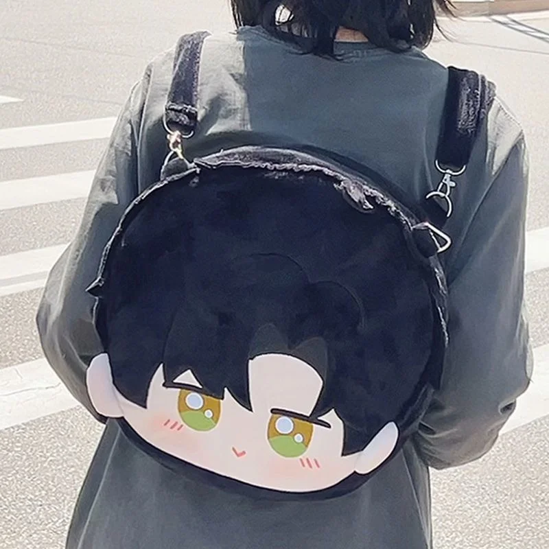 Love And Deepspace Xavier Plüschrucksack Leon Outdoor-Rucksack mit großem Fassungsvermögen Rafayel Anime-Themenrucksack Freund Geburtstagsgeschenk