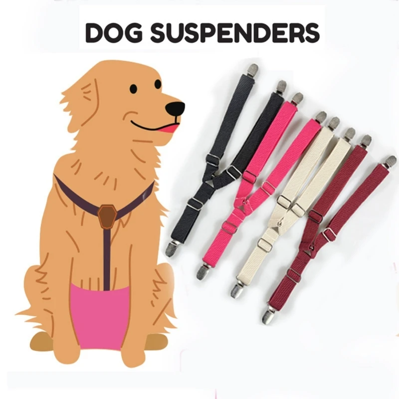 Adjustable Dog Diaper Suspenders For Pet Sanitary Pantie Comfortable Non-Slip Puppy Nappy Suspender Belly Bands For Pets