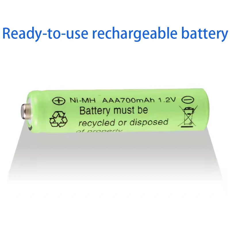 

New 1.2V AAA 700mAh Rechargeable Battery used in digital cameras, wireless mice, remote controls, toys, electronic scales, etc