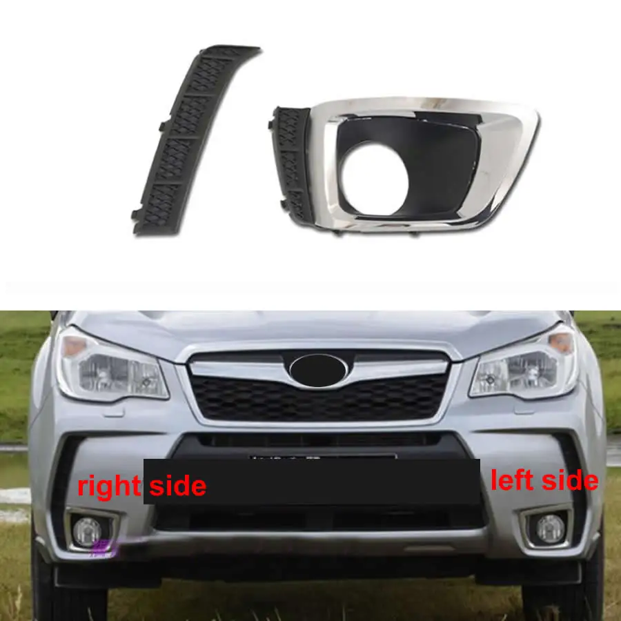 For Subaru Forester 2013 2014 2015 2016 2017 2018 Front Fog Lamp Frame Anti Fog Lamp Cover Front Bar Grille Decorative Strips