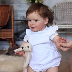 24inch Already Finished Painted Reborn Toddler Girl Doll Zoe Handmade Doll Very Detailed 3D Skin Visible Veins Bebe Reborn Doll