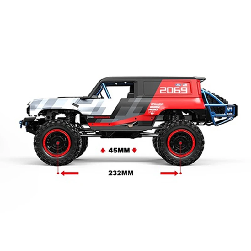 MJX Hyper Go H12P Bronco Baja 1000 1:12 Scale Brushless RC Car Off-Road Crawler Remote Control Truck Toy Great Gift for Kids