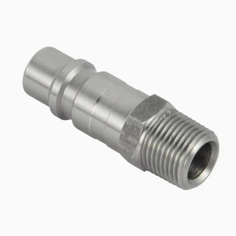 CNC machining custom high-precision stainless steel self-locking pneumatic quick connectors