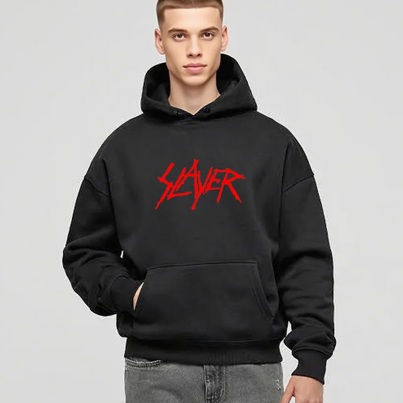 

Man Hoodie Fall Graphic Adult Men Costume Long Sleeve Tops S-Slayers H-Heavys M-Metal Band Sweatshirt Autumn Clothes Y2k Winter