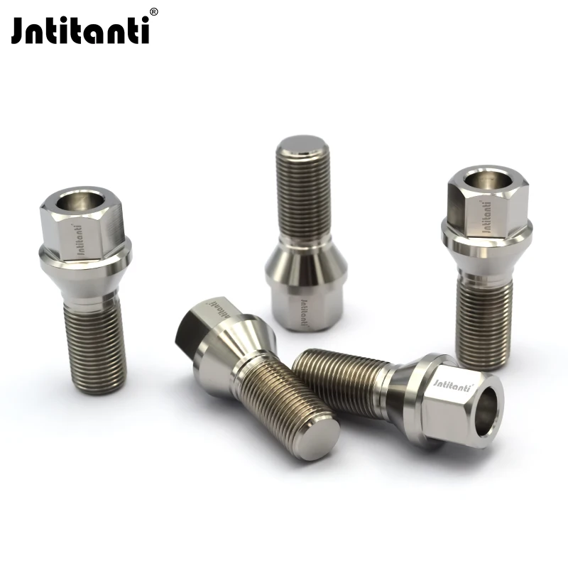 

Jntitanti never rust racing parts cone seat Gr.5 titanium hub bolt wheel bolt M14*1.25*28-45mm for BMW MINI Racing car