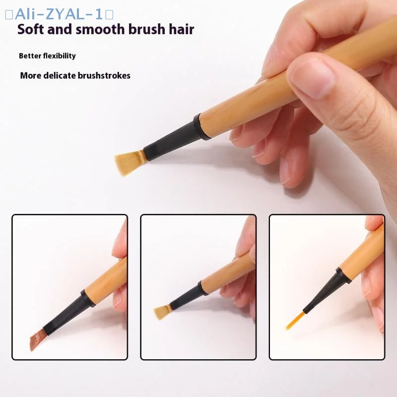 【ZYAL-1】12Pcs/Set Disposable Nail Polish Brush Pen Can Replacement Head Brush Nail Brush Liquid Applicators Phototherapy