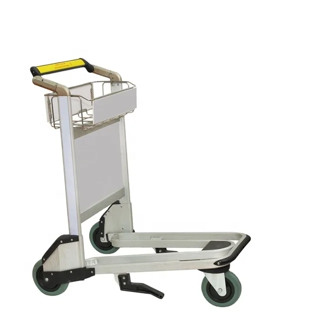 

High Quality Airport Passenger Luggage Trolley With Hand Brake For Baggage