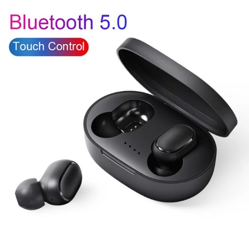 A6s Wireless Bluetooth Earphones In-ear Sports Running Earbuds Stereo Sound Black Color High Quality Sound Output