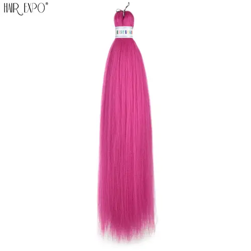 26Inch Easy Braids Hair Synthetic Colourful Pre Stretched Braiding Hair Extensions Jumbo Braids Ombre Yaki Long Straight Hair - Image 17