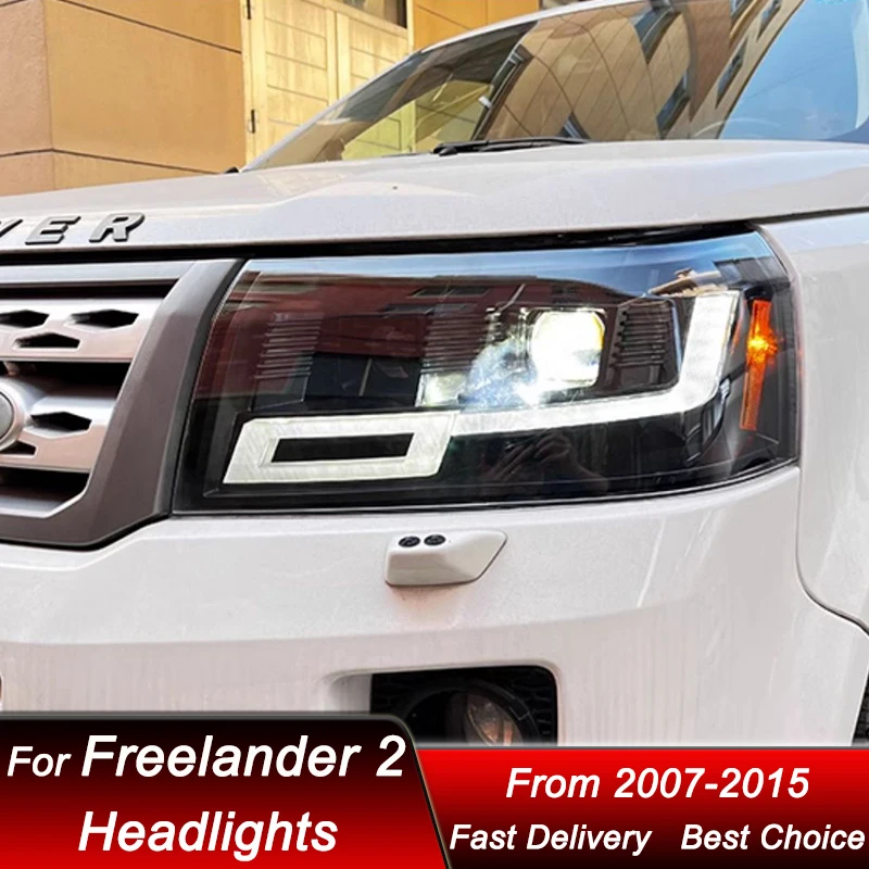 Car Headlights For Land Rover Freelander 2 2007-2015 new style full LED Headlamp Assembly Upgrade Projector Lens Accessories Kit