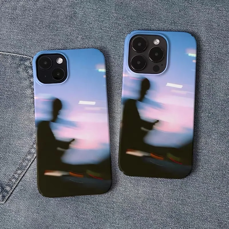

Ins Blue Purple Evening Sunset Case for IPHONE 17 16ProMax 15 14 13 12 11 PRO Plus Acrylic TPU Two in One Magnetic Phone Cases