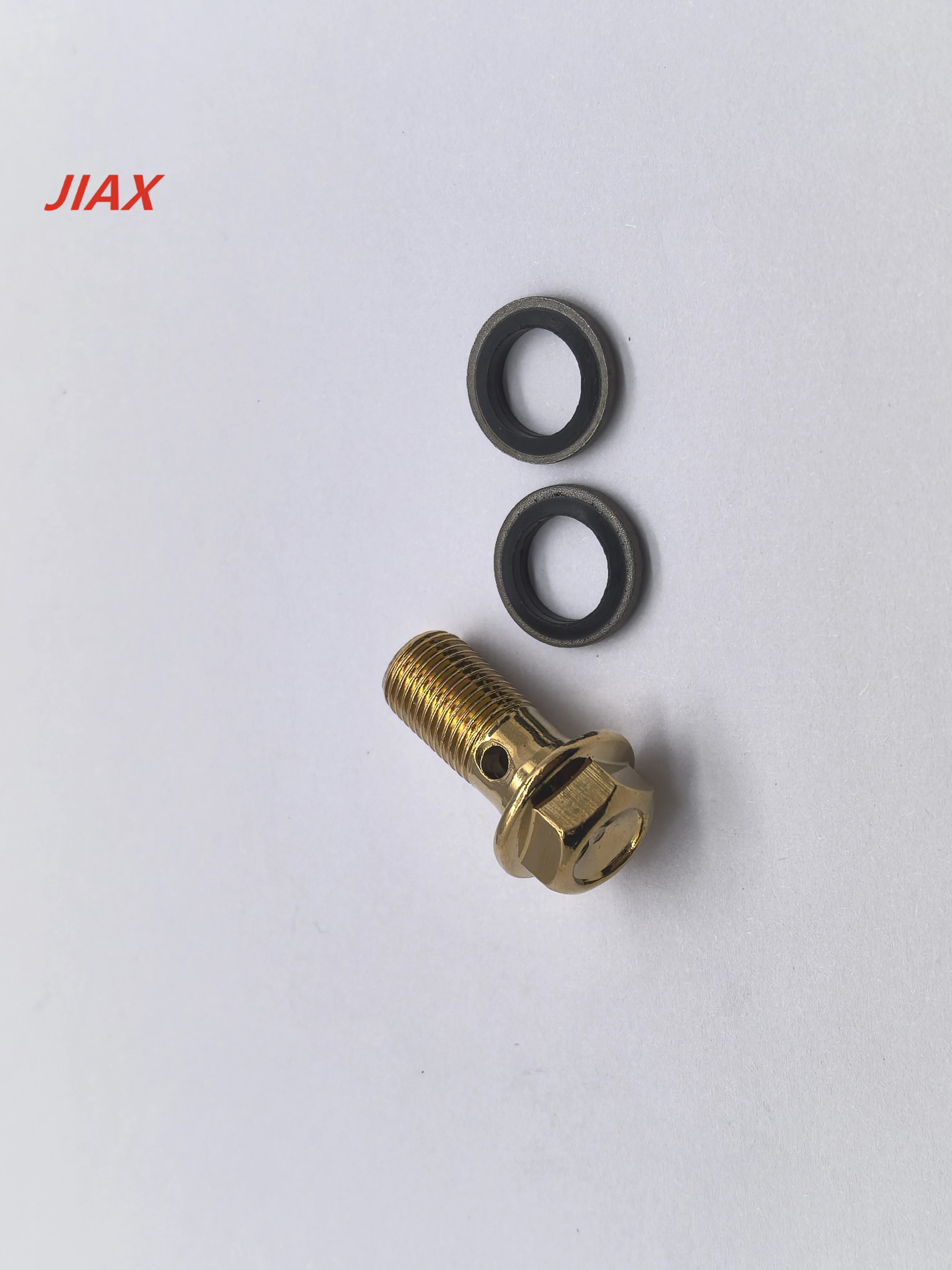 

Hot Sale Auto Brake M10x1.0 Hollow Banjo Bolt Iron Hex Oil Pipe Screw With 2 Washers