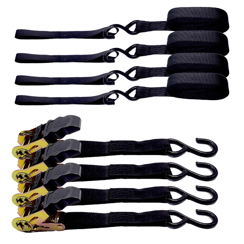 

4pcs Ratchet Strap 800kg 3m/5m Ratchet Tightening Straps Tie Down Strap with Ratchet Tensioner for Daily Transportation
