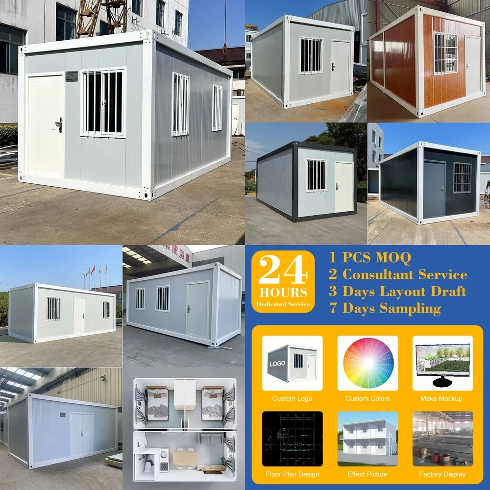 

（2026）hot 20ft Prefab Tiny House 40ft Modular Container House Prefab Camping Home Detachable Container House